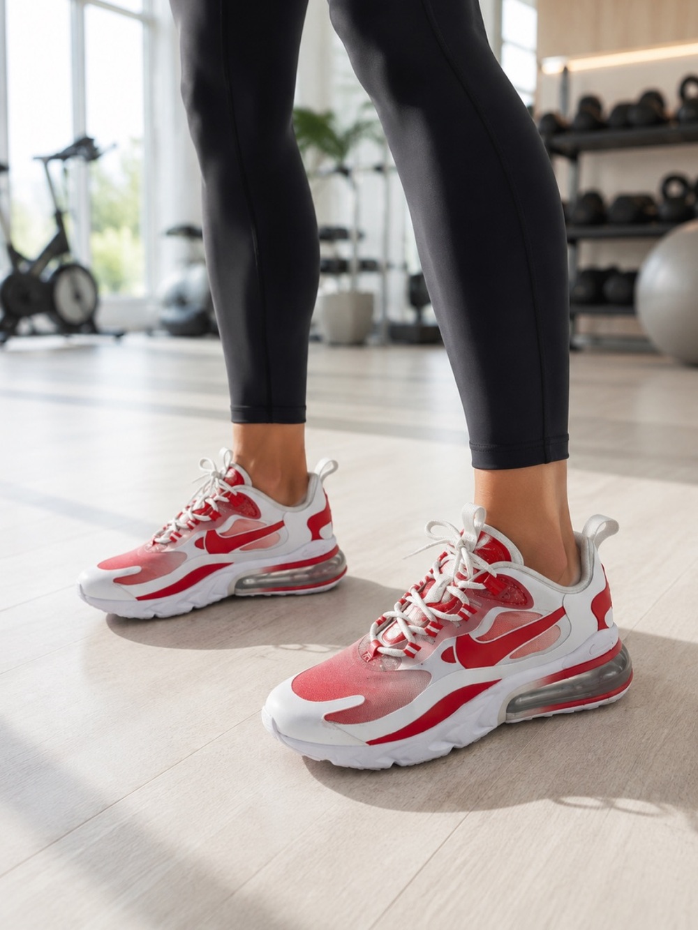Colourful Nike Air Max 270 Women’s White and Coral/Red Gradient❤️6